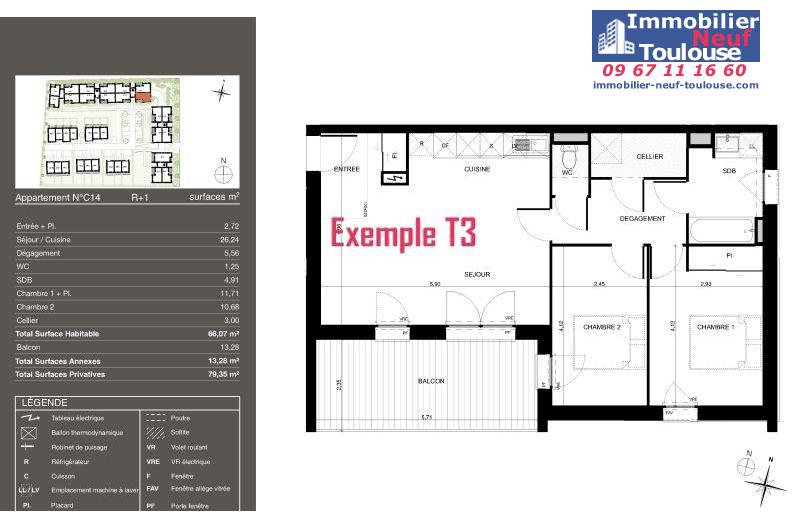 Appartements neufs à Pibrac - Programmes immobiliers neufs Urbis PASEO