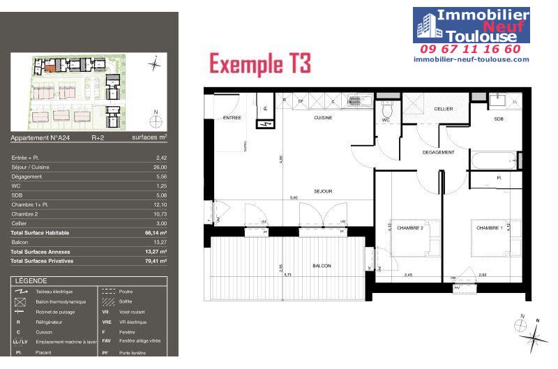 Appartements neufs à Pibrac - Programmes immobiliers neufs Urbis PASEO