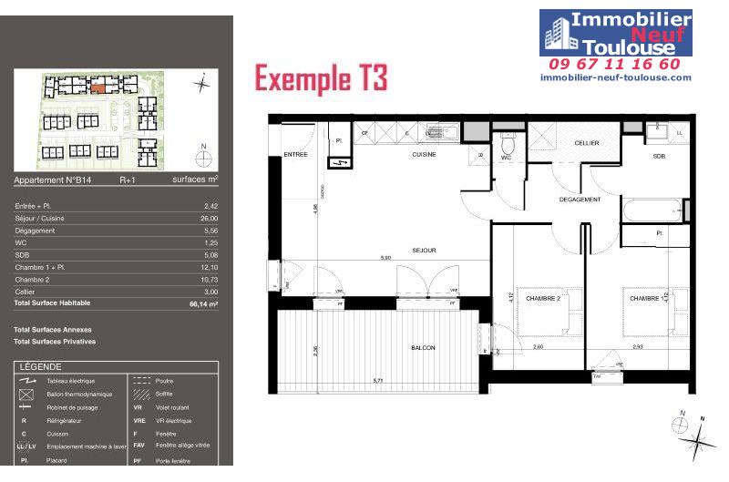 Appartements neufs à Pibrac - Programmes immobiliers neufs Urbis PASEO