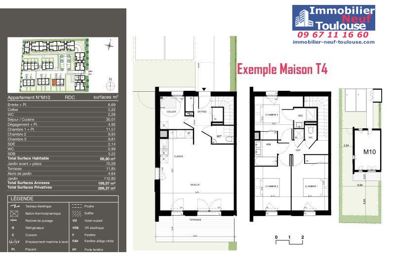Maisons neuves à Pibrac - Programmes immobiliers neufs Urbis PASEO
