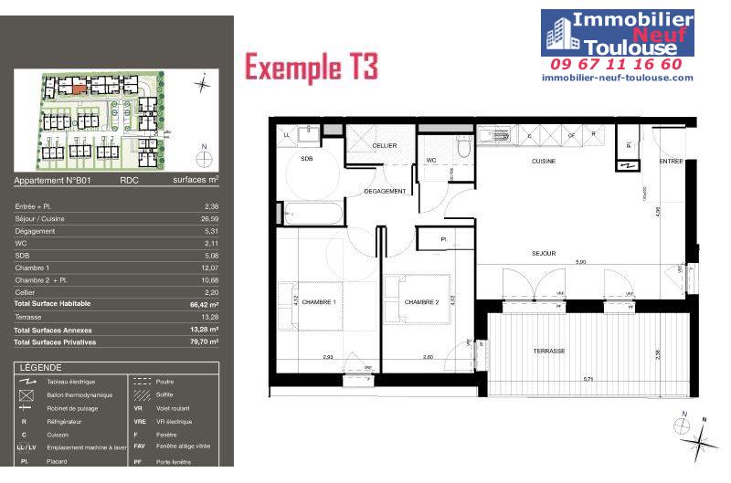 Appartements neufs à Pibrac - Programmes immobiliers neufs Urbis PASEO