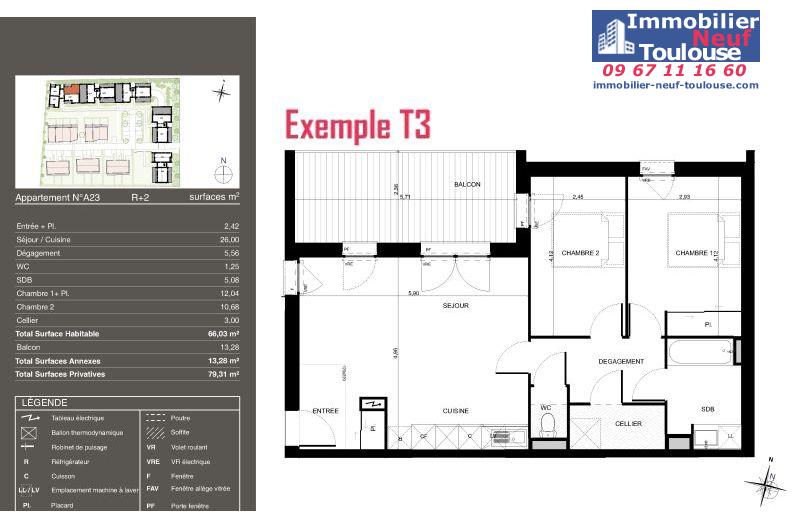 Appartements neufs à Pibrac - Programmes immobiliers neufs Urbis PASEO