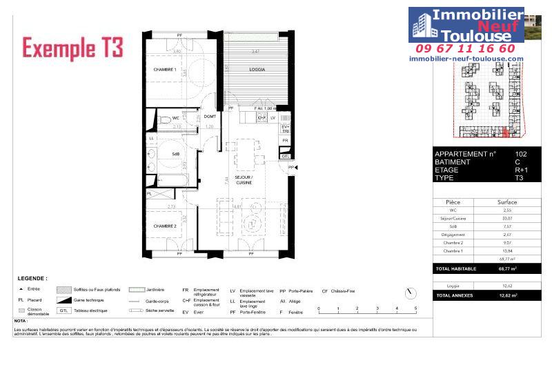 Appartements neufs à Blagnac Andromede - Programmes immobiliers neufs GGL little sunshine