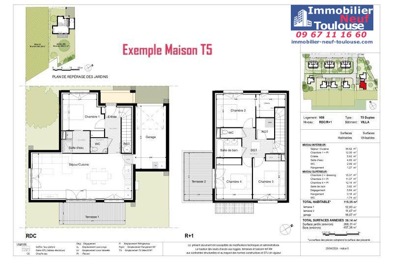 Maisons neuves à Montrabe - Programmes immobiliers neufs Promomidi Le DOMAINE DU ROUVRE /