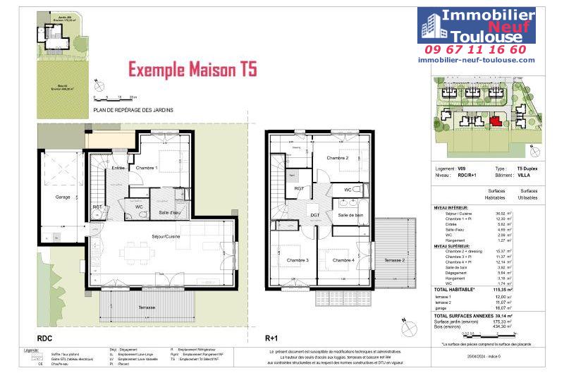 Maisons neuves à Montrabe - Programmes immobiliers neufs Promomidi Le DOMAINE DU ROUVRE /