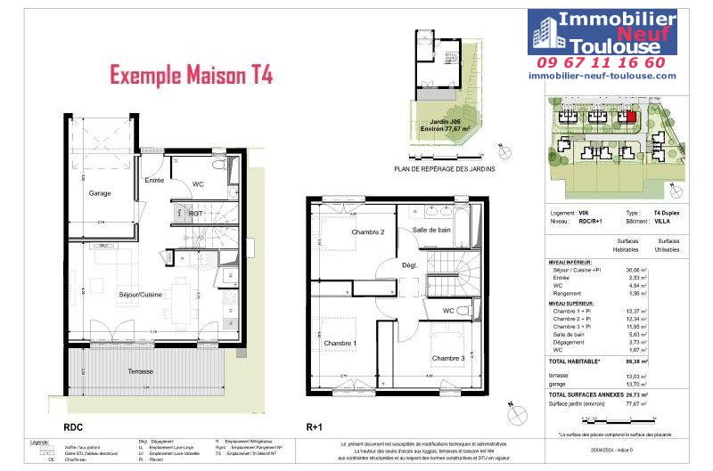 Maisons neuves à Montrabe - Programmes immobiliers neufs Promomidi Le DOMAINE DU ROUVRE /