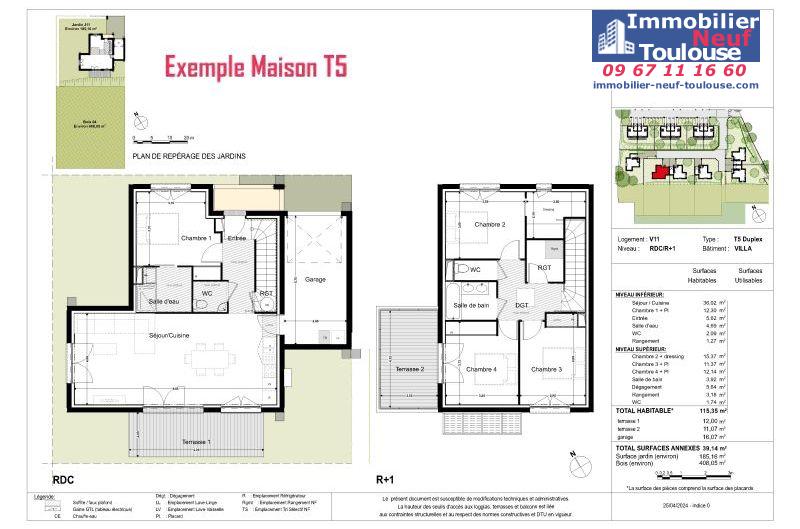 Maisons neuves à Montrabe - Programmes immobiliers neufs Promomidi Le DOMAINE DU ROUVRE /