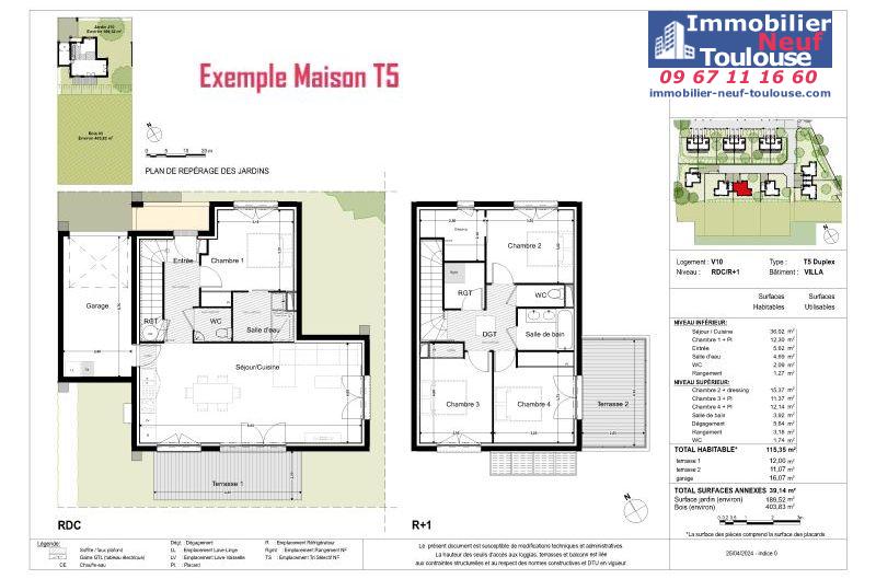 Maisons neuves à Montrabe - Programmes immobiliers neufs Promomidi Le DOMAINE DU ROUVRE /
