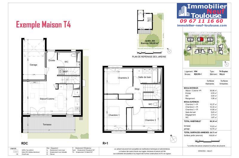 Maisons neuves à Montrabe - Programmes immobiliers neufs Promomidi Le DOMAINE DU ROUVRE /
