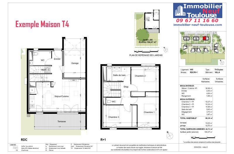 Maisons neuves à Montrabe - Programmes immobiliers neufs Promomidi Le DOMAINE DU ROUVRE /