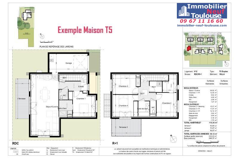 Maisons neuves à Montrabe - Programmes immobiliers neufs Promomidi Le DOMAINE DU ROUVRE /