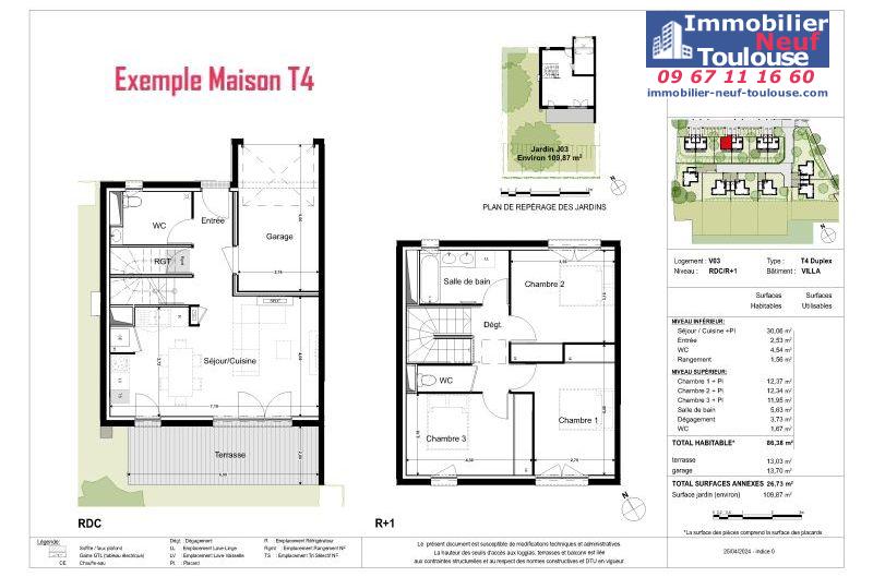 Maisons neuves à Montrabe - Programmes immobiliers neufs Promomidi Le DOMAINE DU ROUVRE /