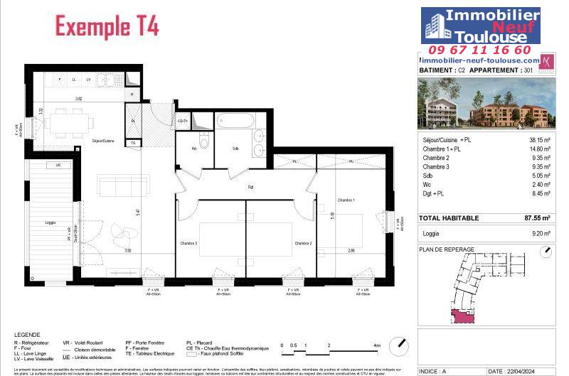 Appartements neufs à L'union - Programmes immobiliers neufs Sogeprom coeur l'union