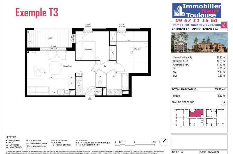 Appartements neufs à L'union - Programmes immobiliers neufs Sogeprom coeur l'union