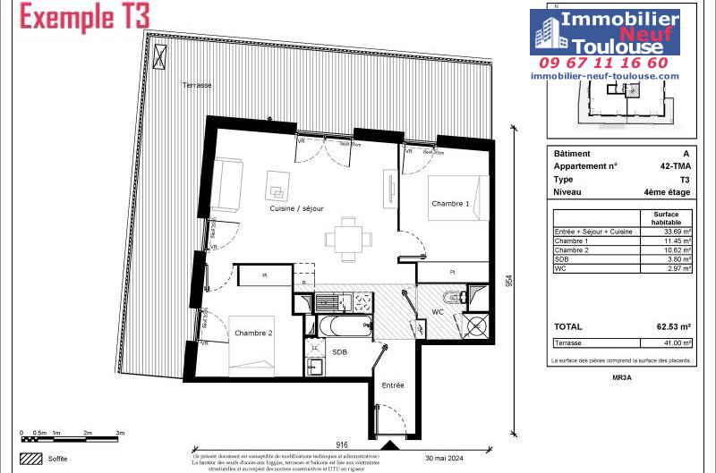 Appartements neufs à Toulouse Borderouge - Programmes immobiliers neufs Habitat particulier L'Allée des sens