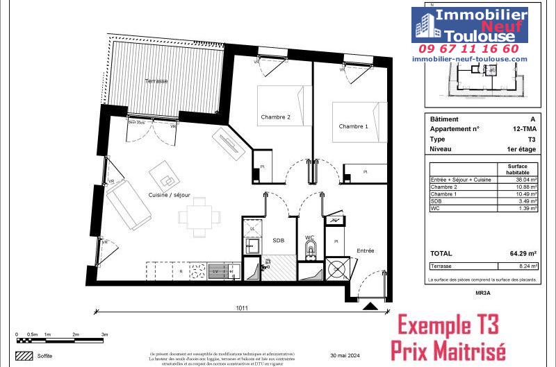 Appartements neufs Prix Maîtrisé Borderouge - Programmes immobiliers neufs Habitat particulier L'Allée des sens