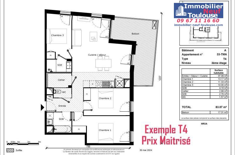 Appartements neufs Prix Maîtrisé Borderouge - Programmes immobiliers neufs Habitat particulier L'Allée des sens