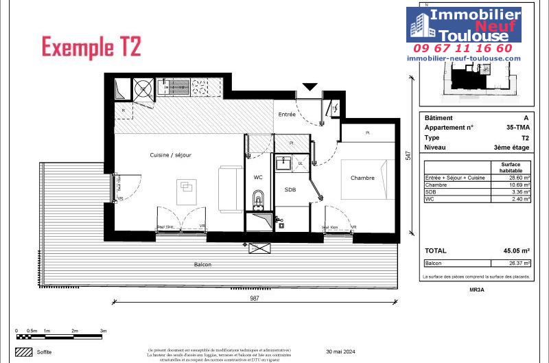 Appartements neufs à Toulouse Borderouge - Programmes immobiliers neufs Habitat particulier L'Allée des sens