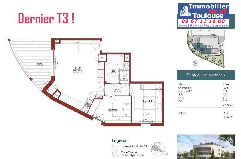 Appartements neufs à Tournefeuille - Programmes immobiliers neufs dupuy Petit colibri