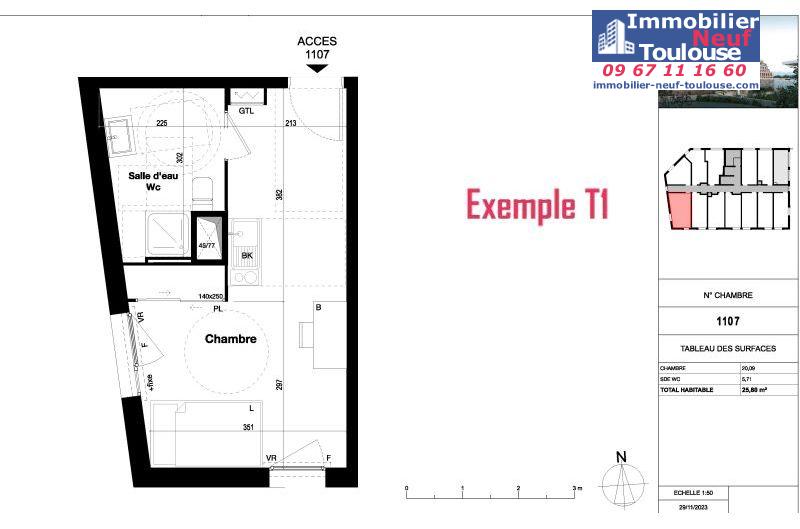 Studios étudiant LMNP Toulouse Jolimont - Programmes immobiliers neufs Nexity LE CAMPUS MY JOLIMONT