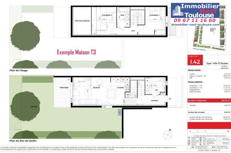 Maisons neuves à Tournefeuille - Programmes immobiliers neufs Promomidi ALLEE DE MARIE-T /