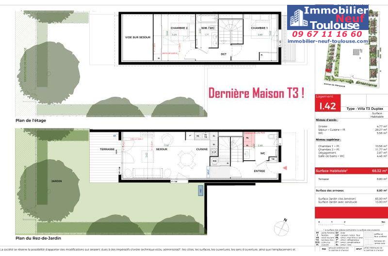 Maisons neuves à Tournefeuille - Programmes immobiliers neufs Promomidi ALLEE DE MARIE-T /