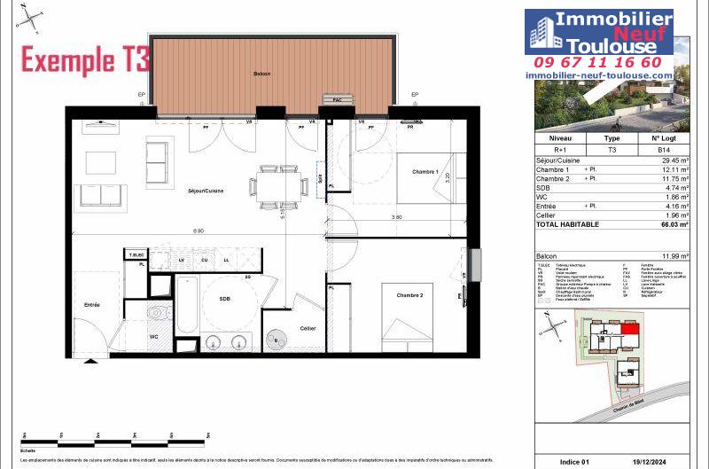 Appartements neufs à Toulouse Terrasse - Programmes immobiliers neufs Sogeprom parc ormeau