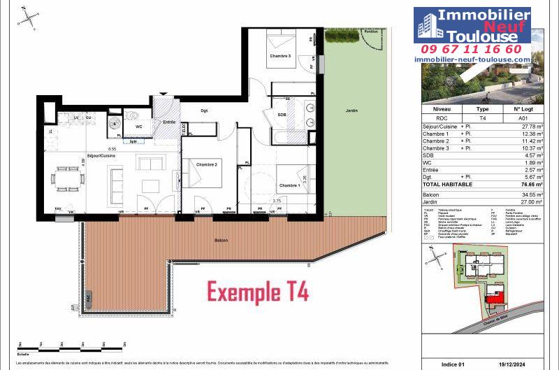 Appartements neufs à Toulouse Terrasse - Programmes immobiliers neufs Sogeprom parc ormeau