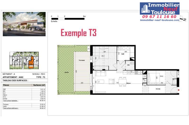 Appartements neufs à Toulouse Lardenne - Programmes immobiliers neufs SANGALLI MARATUECH SM ARCADIE