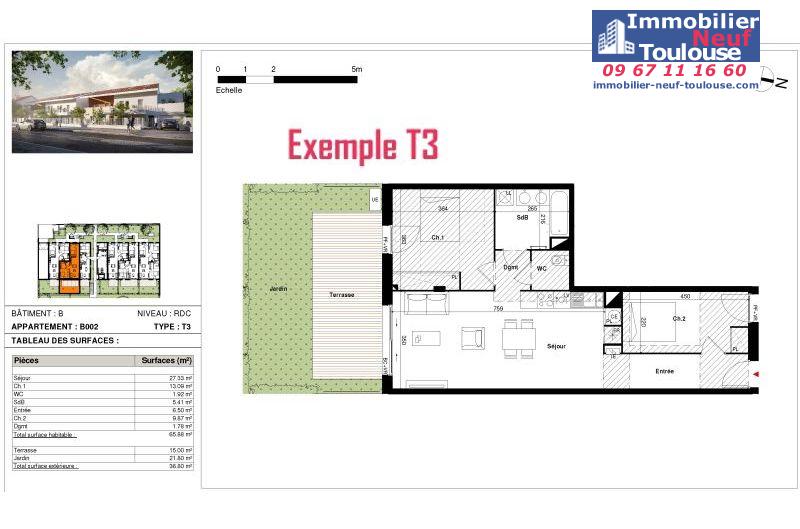 Appartements neufs à Toulouse Lardenne - Programmes immobiliers neufs SANGALLI MARATUECH SM ARCADIE