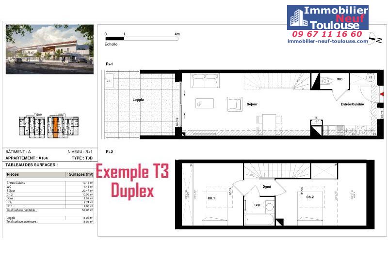 Appartements neufs à Toulouse Lardenne - Programmes immobiliers neufs SANGALLI MARATUECH SM ARCADIE