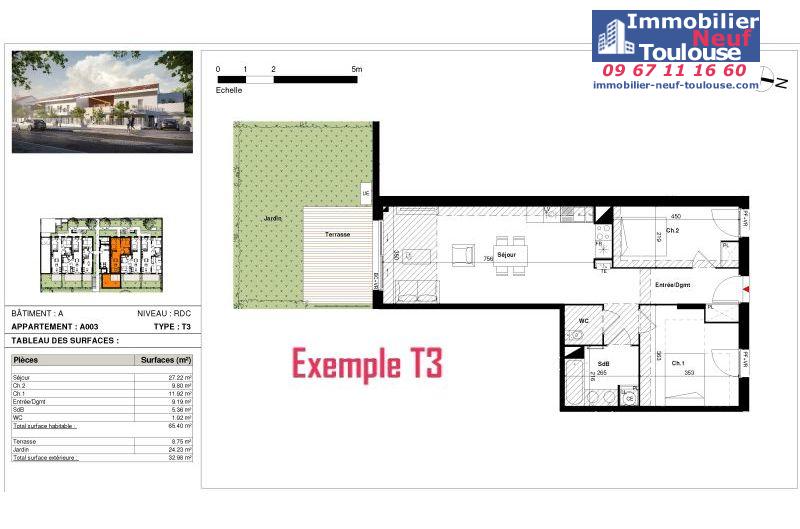 Appartements neufs à Toulouse Lardenne - Programmes immobiliers neufs SANGALLI MARATUECH SM ARCADIE