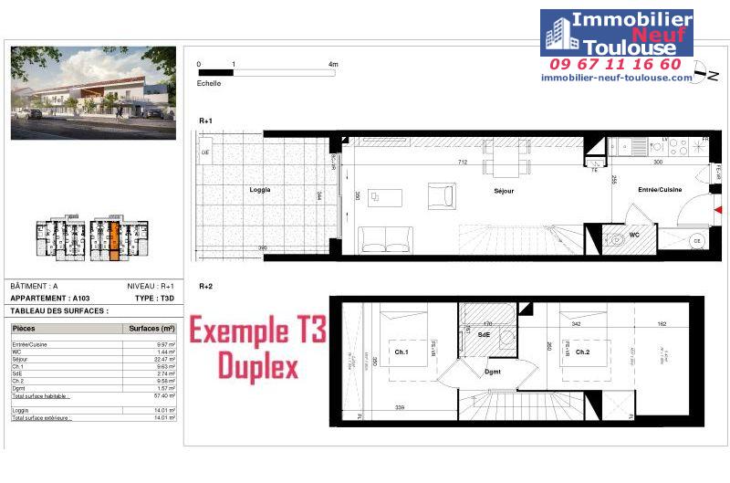 Appartements neufs à Toulouse Lardenne - Programmes immobiliers neufs SANGALLI MARATUECH SM ARCADIE