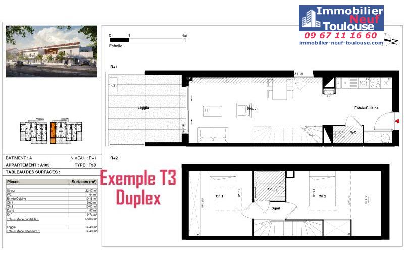 Appartements neufs à Toulouse Lardenne - Programmes immobiliers neufs SANGALLI MARATUECH SM ARCADIE