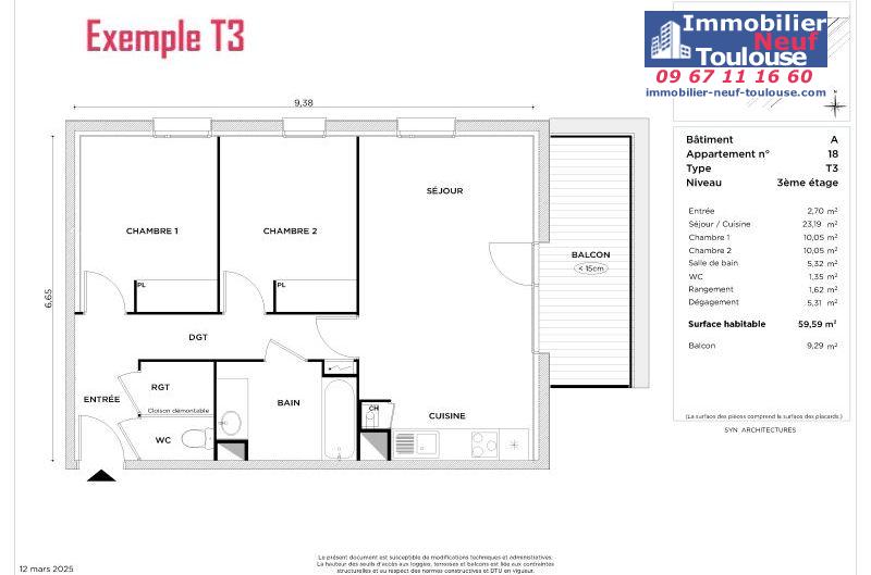 Appartements neufs à Toulouse Trois Cocus - Programmes immobiliers neufs Greencity PAVILLON MARLY