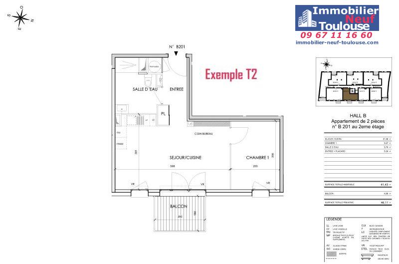 Appartements neufs à Toulouse Barrière De Paris - Programmes immobiliers neufs Cogedim Rosae