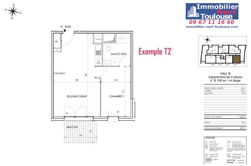 Appartements neufs à Toulouse Barrière De Paris - Programmes immobiliers neufs Cogedim Rosae