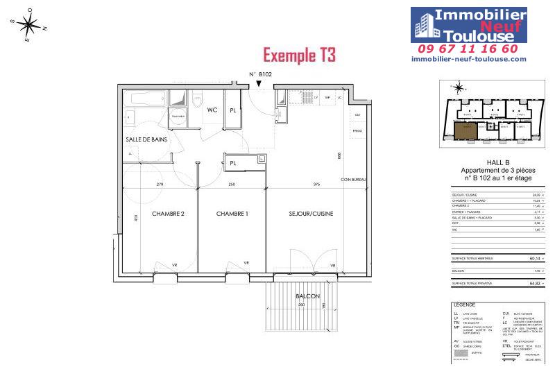 Appartements neufs à Toulouse Barrière De Paris - Programmes immobiliers neufs Cogedim Rosae