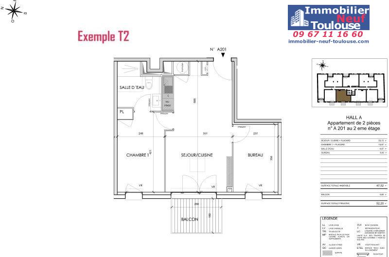 Appartements neufs à Toulouse Barrière De Paris - Programmes immobiliers neufs Cogedim Rosae