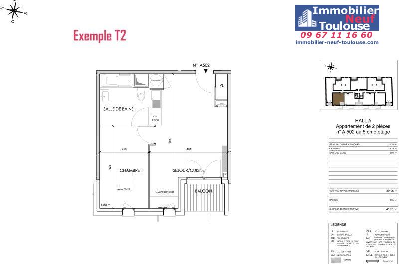 Appartements neufs à Toulouse Barrière De Paris - Programmes immobiliers neufs Cogedim Rosae