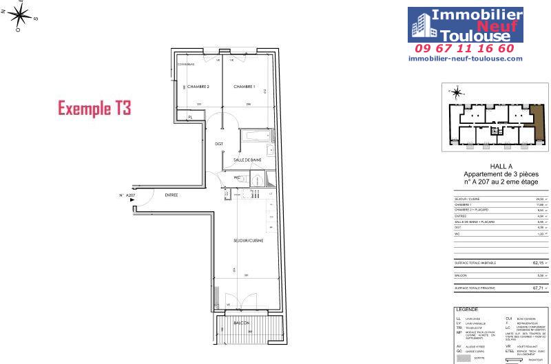 Appartements neufs à Toulouse Barrière De Paris - Programmes immobiliers neufs Cogedim Rosae