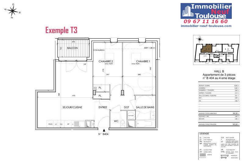Appartements neufs à Toulouse Barrière De Paris - Programmes immobiliers neufs Cogedim Rosae