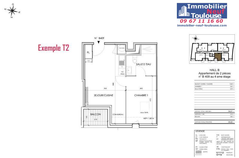 Appartements neufs à Toulouse Barrière De Paris - Programmes immobiliers neufs Cogedim Rosae
