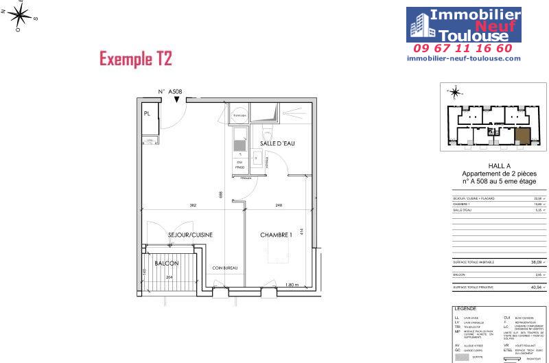 Appartements neufs à Toulouse Barrière De Paris - Programmes immobiliers neufs Cogedim Rosae