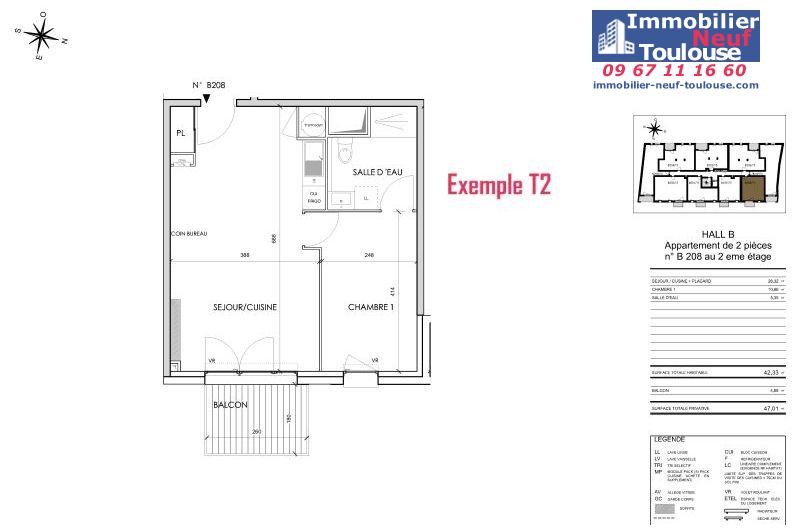 Appartements neufs à Toulouse Barrière De Paris - Programmes immobiliers neufs Cogedim Rosae