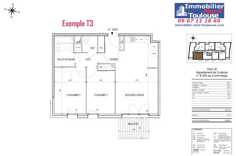 Appartements neufs à Toulouse Barrière De Paris - Programmes immobiliers neufs Cogedim Rosae