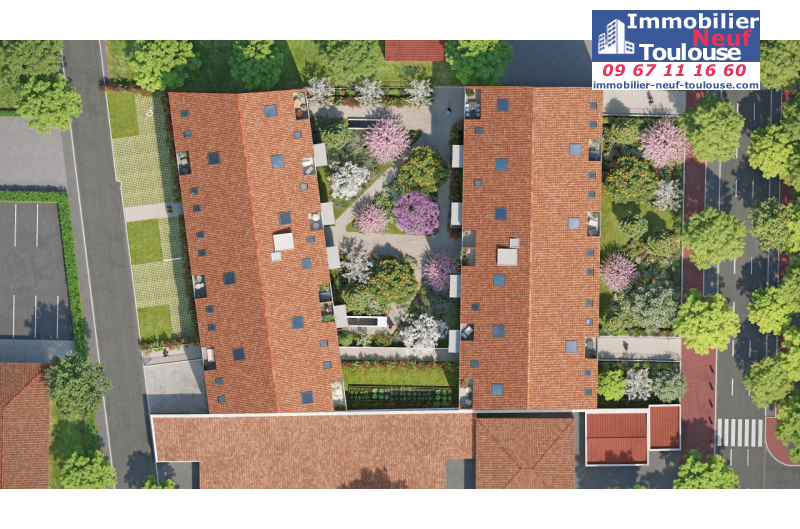 Appartements neufs à Toulouse Barrière De Paris - Programmes immobiliers neufs Cogedim Rosae