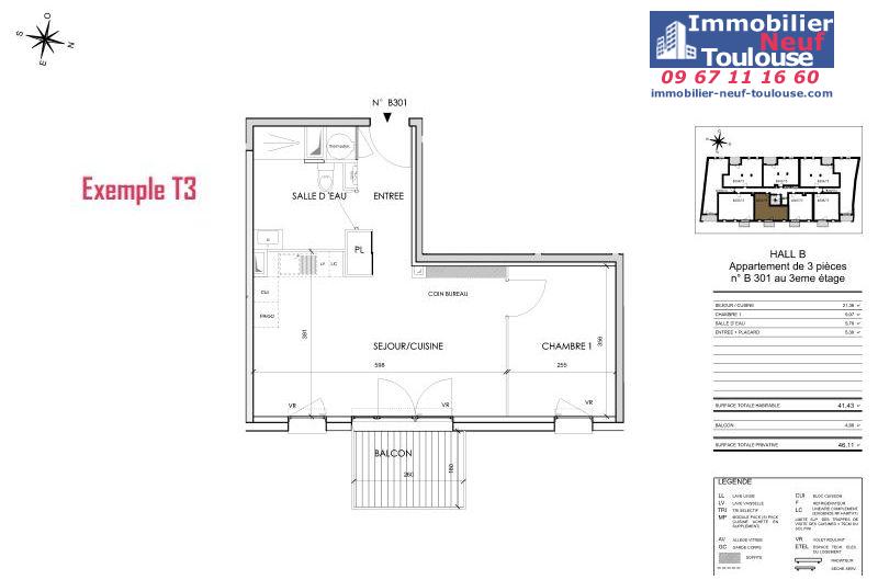 Appartements neufs à Toulouse Barrière De Paris - Programmes immobiliers neufs Cogedim Rosae