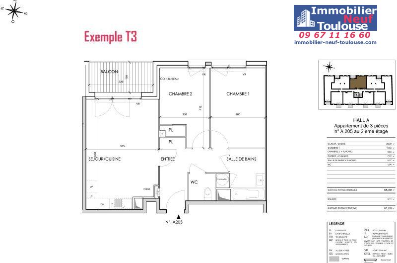 Appartements neufs à Toulouse Barrière De Paris - Programmes immobiliers neufs Cogedim Rosae