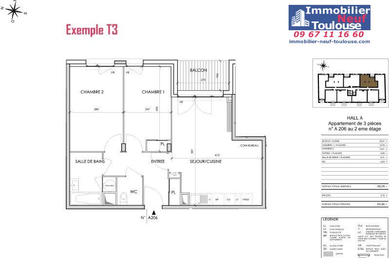 Appartements neufs à Toulouse Barrière De Paris - Programmes immobiliers neufs Cogedim Rosae